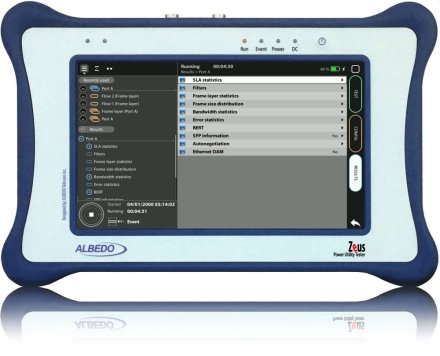 ALBEDO Zeus network tester for power utilities